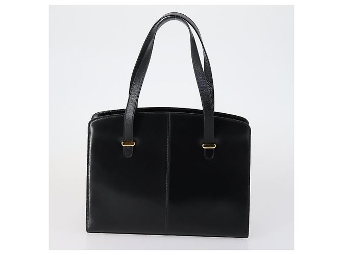 BALLY Borsa a Mano in Pelle 2 Pezzi Nera Auth bs30961 Nero - vista 3
