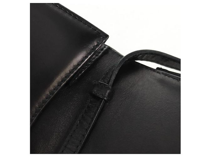 Borsa a Spalla Vala in Pelle Nera e Oro Auth BA8393V di Salvatore Ferragamo Nero D'oro - vista 10