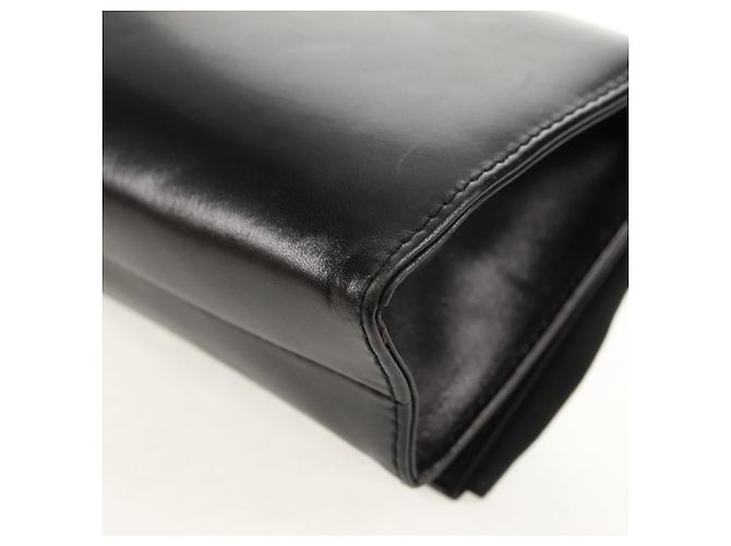 Borsa a Spalla Vala in Pelle Nera e Oro Auth BA8393V di Salvatore Ferragamo Nero D'oro - vista 18