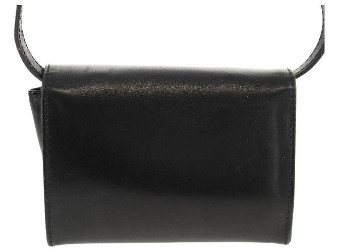 Borsa a Spalla Vala in Pelle Nera e Oro Auth BA8393V di Salvatore Ferragamo Nero D'oro - vista 2