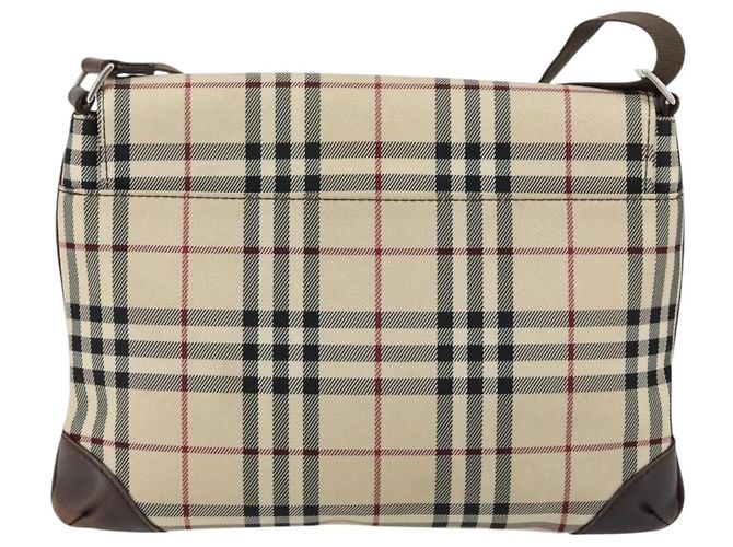 Burberry Borsa a spalla Nova Check in nylon beige e argento Auth ka314 - Ansicht 2