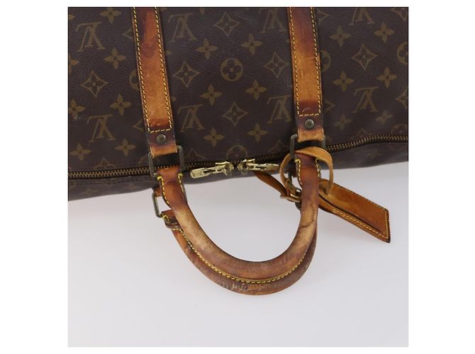 LOUIS VUITTON Borsa Boston Monogram Keepall 50 M41426 LV Auth 147097 Monogramma - vista 7