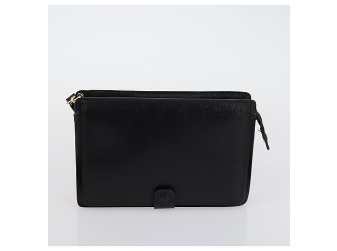 BALLY Borsa Boston Pelle Nylon 2 Set Nera Auth bs30850 Nero - vista 10