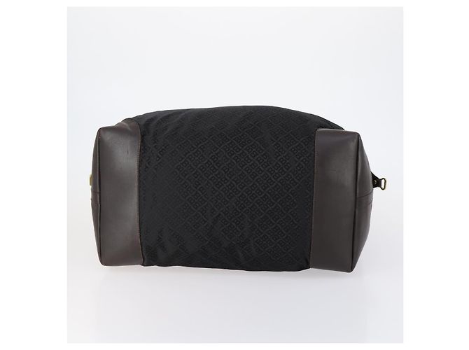 BALLY Borsa Boston Pelle Nylon 2 Set Nera Auth bs30850 Nero - vista 7