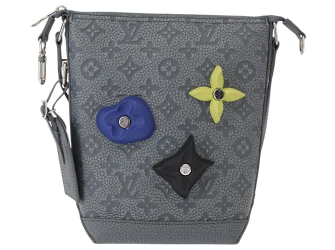 LOUIS VUITTON Borsa Hobo Cruiser PM Taurillon Climbing Grigia M20875 Auth 151374SM Marrone - vista 13