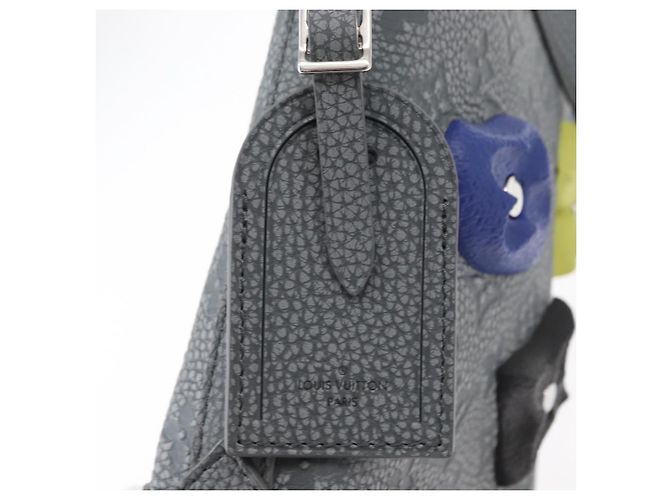 LOUIS VUITTON Borsa Hobo Cruiser PM Taurillon Climbing Grigia M20875 Auth 151374SM Marrone - vista 18