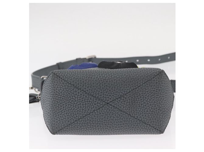 LOUIS VUITTON Borsa Hobo Cruiser PM Taurillon Climbing Grigia M20875 Auth 151374SM Marrone - vista 5