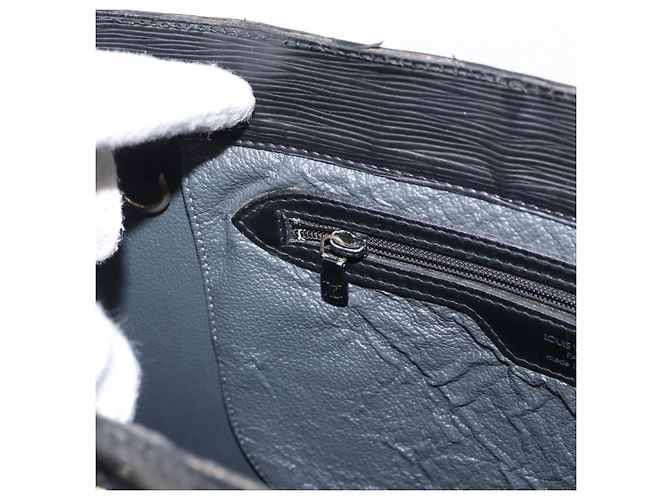 LOUIS VUITTON Borsa Sac Plat Epi Nera M59082 LV Autentica ka251 Nero - vista 21