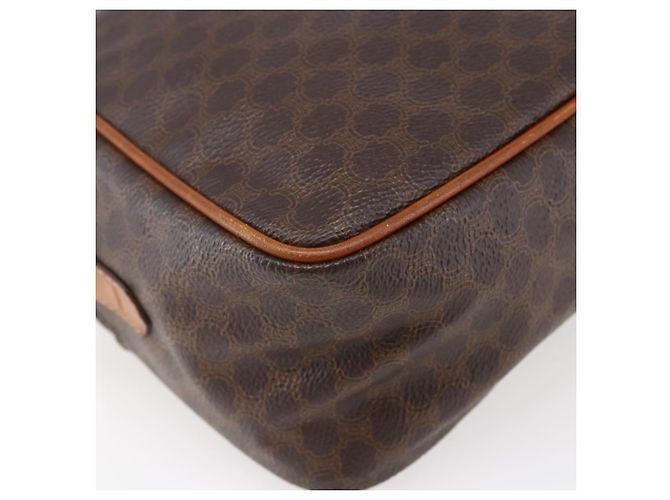Céline Borsa a mano in tela Macadam CELINE in pelle PVC 2 in 1 marrone oro Auth 153470 D'oro - vista 17