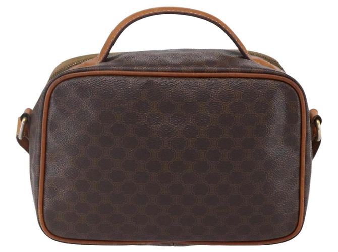 Céline Borsa a mano in tela Macadam CELINE in pelle PVC 2 in 1 marrone oro Auth 153470 D'oro - vista 2