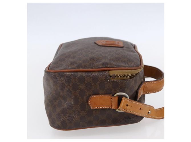 Céline Borsa a mano in tela Macadam CELINE in pelle PVC 2 in 1 marrone oro Auth 153470 D'oro - vista 4