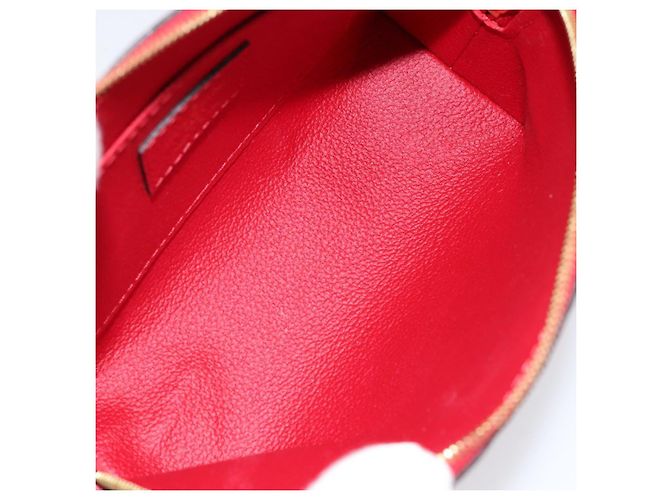 LOUIS VUITTON Pochette PM Monogram Empreinte Vermelha M69414 Auth 154301V Vermelho - vista 10