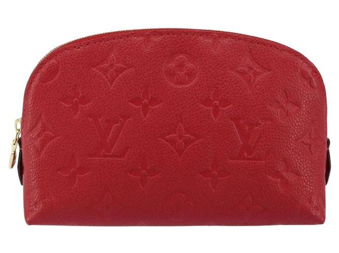 LOUIS VUITTON Pochette PM Monogram Empreinte Vermelha M69414 Auth 154301V Vermelho - vista 13