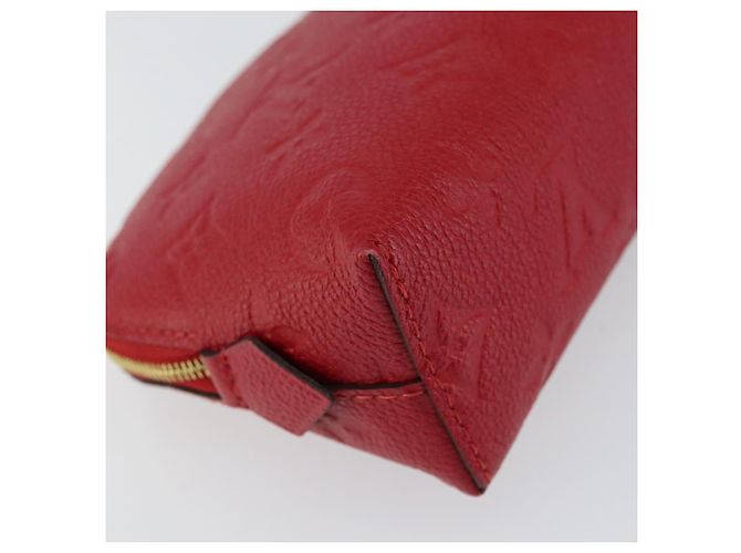 LOUIS VUITTON Pochette PM Monogram Empreinte Vermelha M69414 Auth 154301V Vermelho - vista 16