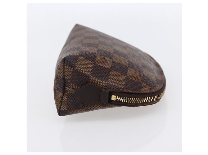 LOUIS VUITTON Pochette Cosmetica PM Damier Ebene N47516 Auth LV ka231 - vista 4