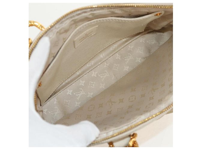 LOUIS VUITTON Tinkerbell Polka Dots Panama Bag Canvas White M95407 Auth 153639SM - view 10