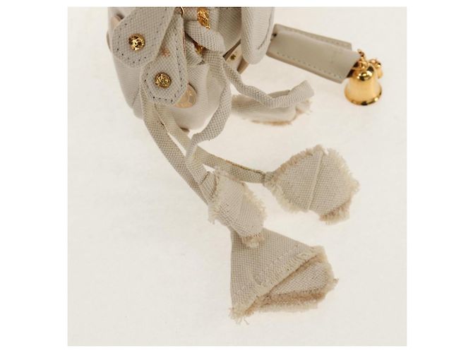 LOUIS VUITTON Tinkerbell Polka Dots Panama Bag Canvas White M95407 Auth 153639SM - view 19