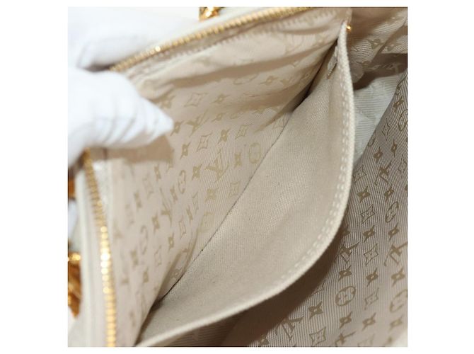 LOUIS VUITTON Tinkerbell Polka Dots Panama Bag Canvas White M95407 Auth 153639SM - view 24
