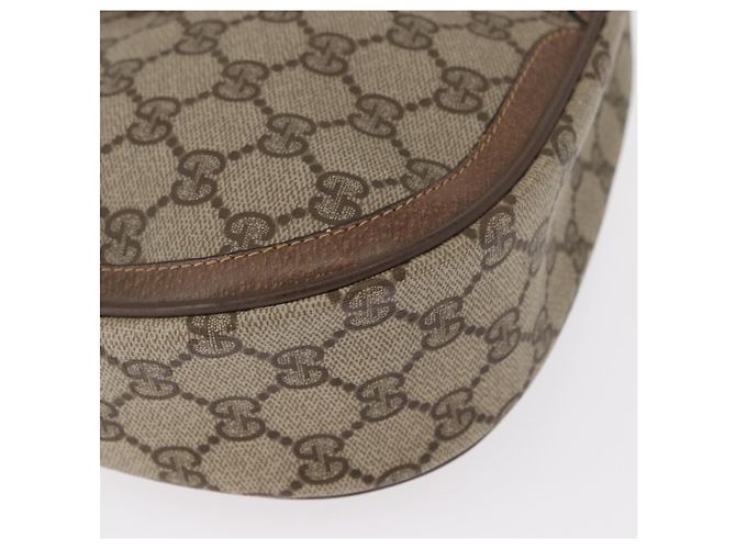 Borsa Sherry Line GG Supreme Web di GUCCI in PVC beige e oro 10 02 056 Auth BA8485 D'oro - vista 9