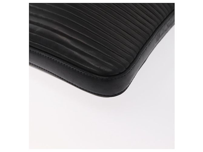Borsa a Spalla Gancini in Pelle Nera e Argento di Salvatore Ferragamo Auth gh1244 Nero - vista 14
