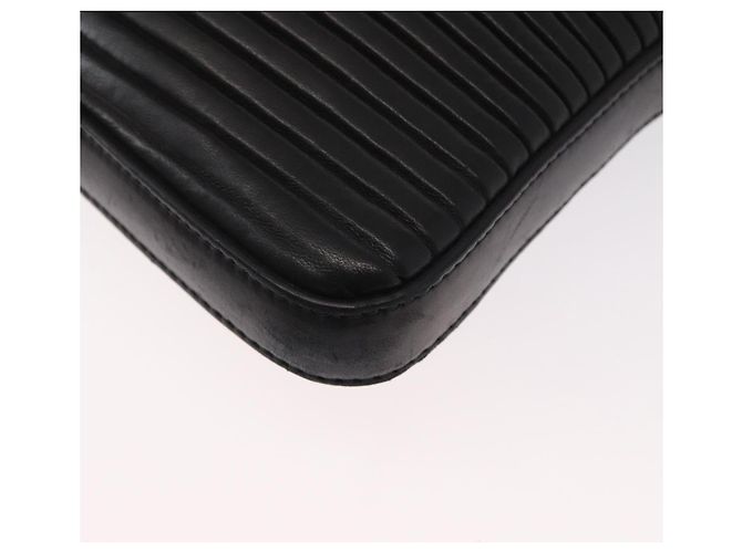 Borsa a Spalla Gancini in Pelle Nera e Argento di Salvatore Ferragamo Auth gh1244 Nero - vista 16
