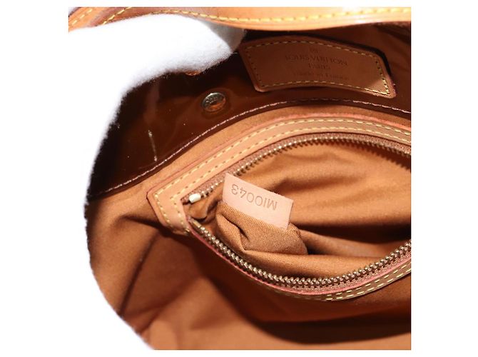 LOUIS VUITTON Monogram Vernis Reade PM Borsa a Mano Bronzo M91146 LV Auth yk19861 - vista 12