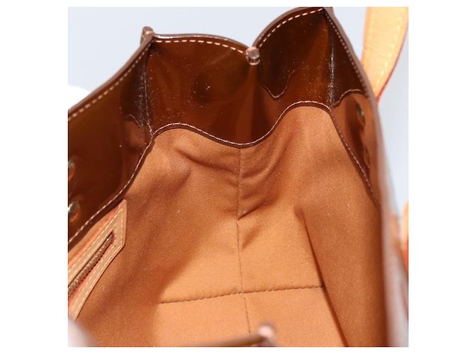 LOUIS VUITTON Monogram Vernis Reade PM Borsa a Mano Bronzo M91146 LV Auth yk19861 - vista 18