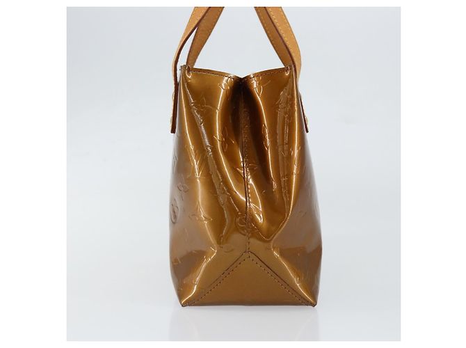 LOUIS VUITTON Monogram Vernis Reade PM Borsa a Mano Bronzo M91146 LV Auth yk19861 - vista 3