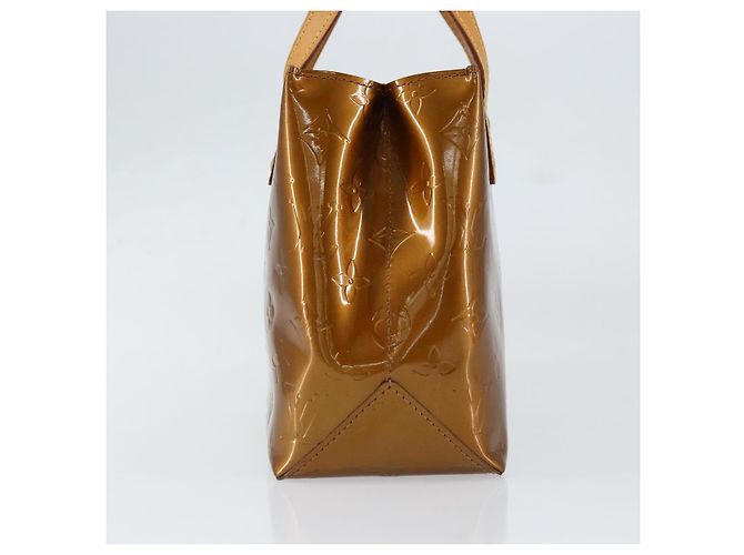 LOUIS VUITTON Monogram Vernis Reade PM Borsa a Mano Bronzo M91146 LV Auth yk19861 - vista 4