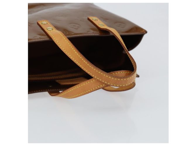 LOUIS VUITTON Monogram Vernis Reade PM Borsa a Mano Bronzo M91146 LV Auth yk19861 - vista 7