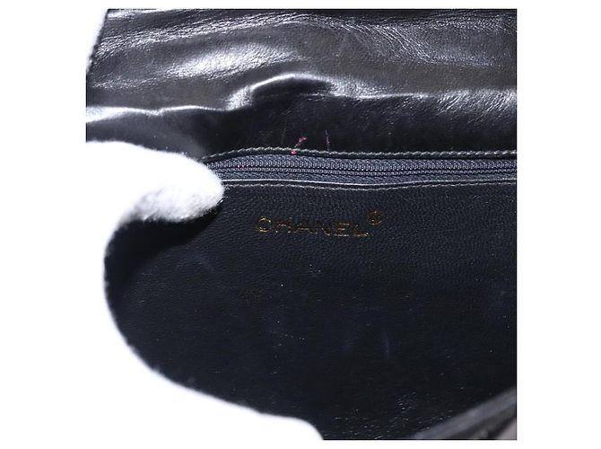 CHANEL Matelassierte Schultertasche aus Lammleder Braun Gold CC Auth BA8409 Golden - Ansicht 18