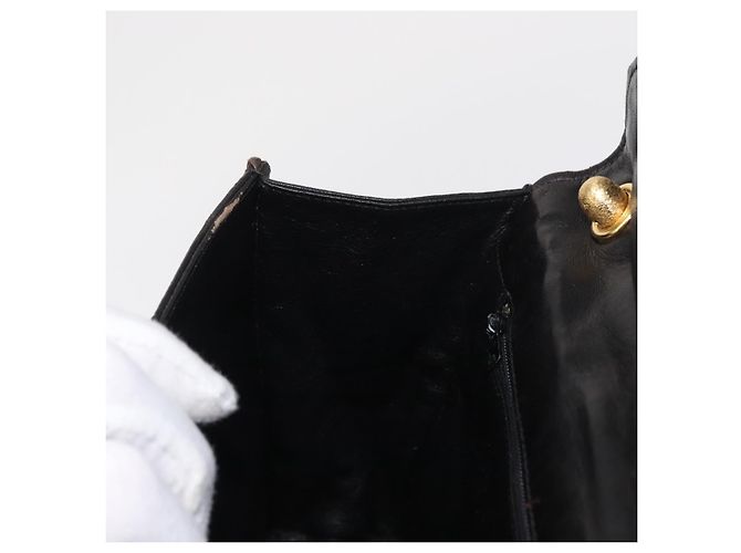 CHANEL Matelassierte Schultertasche aus Lammleder Braun Gold CC Auth BA8409 Golden - Ansicht 20