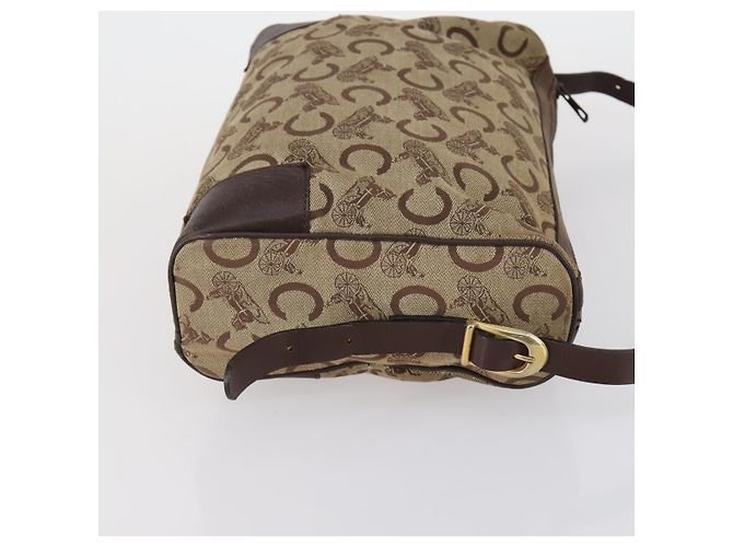 Céline Borsa a Spalla CELINE Macadam Canvas C Sulky 2 Set Beige Blu Navy Auth bs31056 - vista 12