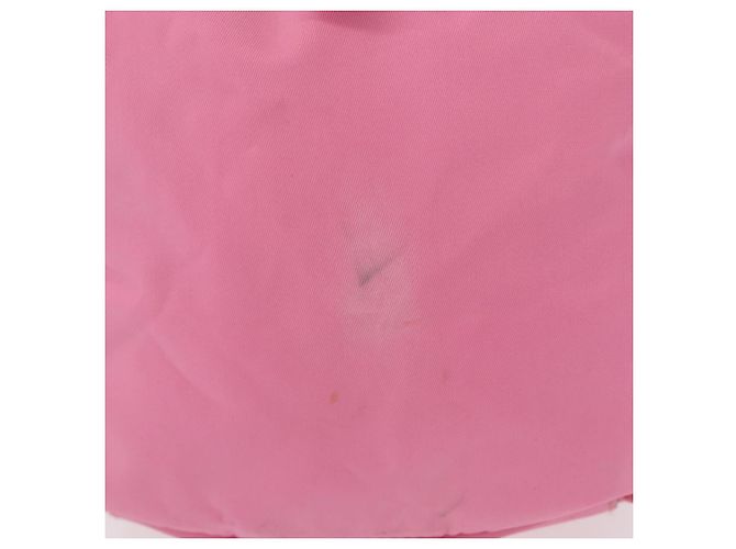 PRADA Borsa a mano in nylon rosa argento Auth 154369 - vista 4