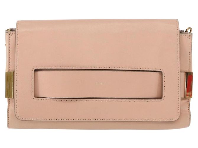 Chloé Borsa a spalla in pelle Chloe con catena rosa oro Auth BA8401 D'oro - vista 13