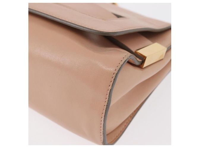 Chloé Borsa a spalla in pelle Chloe con catena rosa oro Auth BA8401 D'oro - vista 14