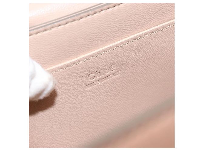 Chloé Borsa a spalla in pelle Chloe con catena rosa oro Auth BA8401 D'oro - vista 18