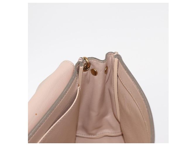 Chloé Borsa a spalla in pelle Chloe con catena rosa oro Auth BA8401 D'oro - vista 19