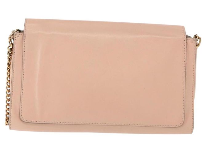 Chloé Borsa a spalla in pelle Chloe con catena rosa oro Auth BA8401 D'oro - vista 2