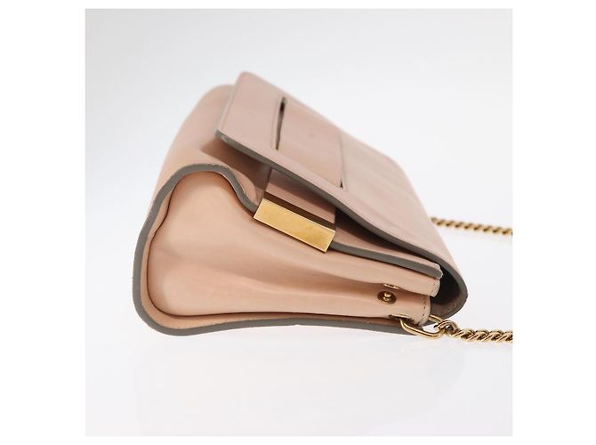 Chloé Borsa a spalla in pelle Chloe con catena rosa oro Auth BA8401 D'oro - vista 3