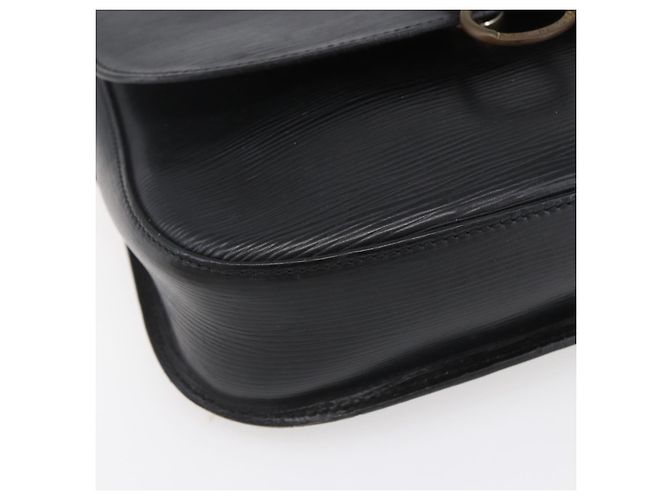 LOUIS VUITTON Borsa a Spalla Epi Saint Cloud GM Nera M52192 LV Auth BA8327 Nero - vista 16