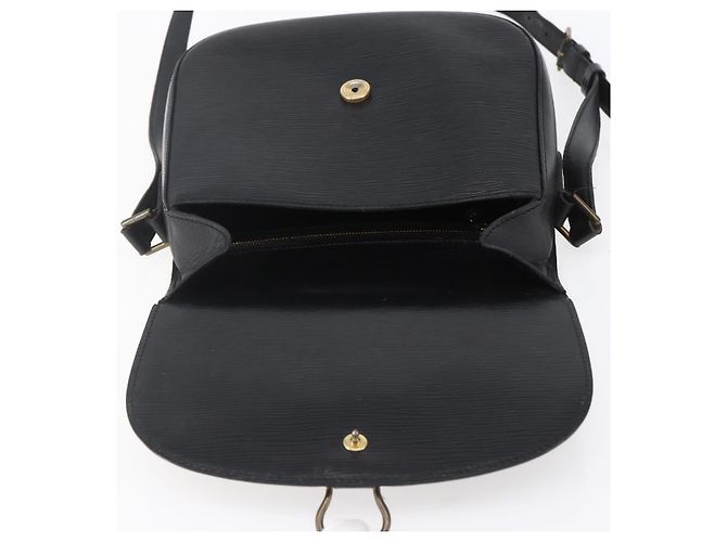 LOUIS VUITTON Borsa a Spalla Epi Saint Cloud GM Nera M52192 LV Auth BA8327 Nero - vista 19