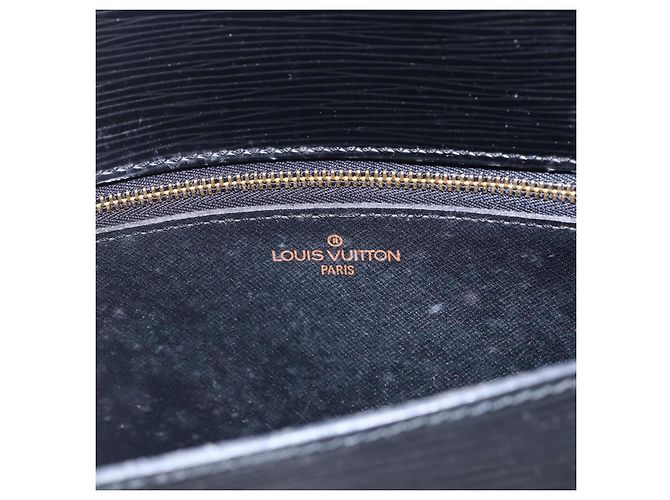 LOUIS VUITTON Borsa a Spalla Epi Saint Cloud GM Nera M52192 LV Auth BA8327 Nero - vista 21