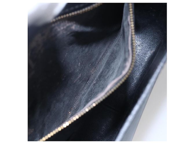 LOUIS VUITTON Borsa a Spalla Epi Saint Cloud GM Nera M52192 LV Auth BA8327 Nero - vista 25