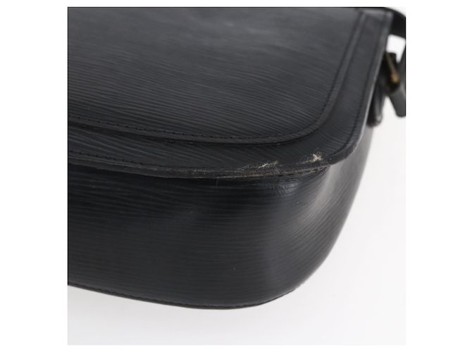 LOUIS VUITTON Borsa a Spalla Epi Saint Cloud GM Nera M52192 LV Auth BA8327 Nero - vista 8