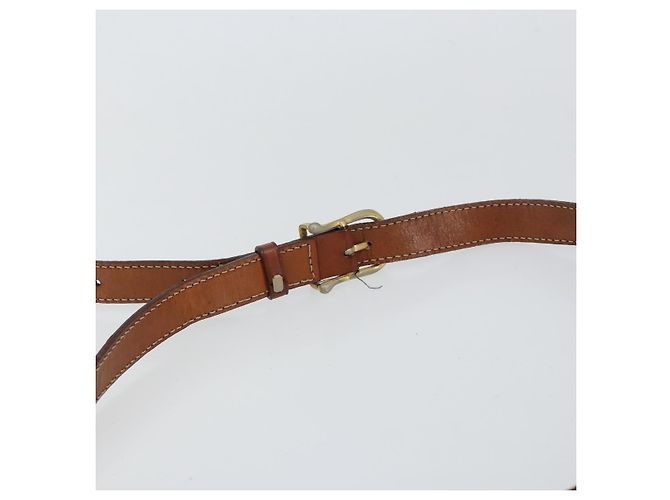 Céline Borsa a Spalla in Tela Macadam CELINE in Pelle PVC Marrone Oro Auth 148688 D'oro - vista 8