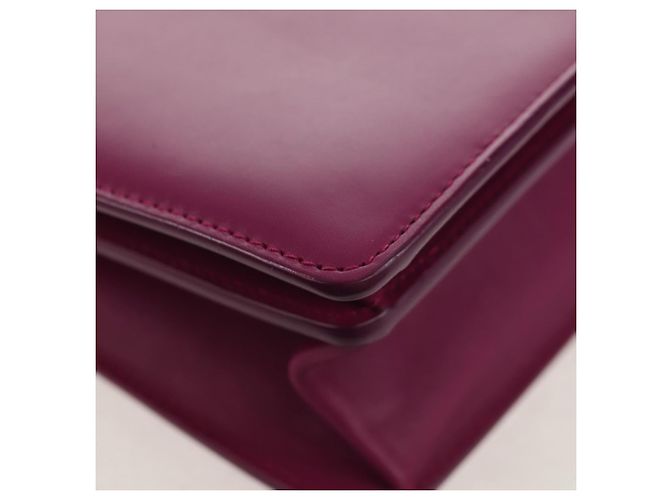 Borsa a spalla a catena Salvatore Ferragamo in pelle viola e oro Auth 152688V D'oro Porpora - vista 16