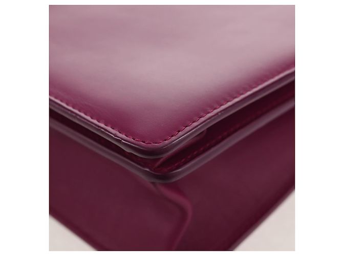 Borsa a spalla a catena Salvatore Ferragamo in pelle viola e oro Auth 152688V D'oro Porpora - vista 17