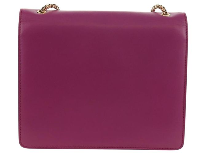 Borsa a spalla a catena Salvatore Ferragamo in pelle viola e oro Auth 152688V D'oro Porpora - vista 2