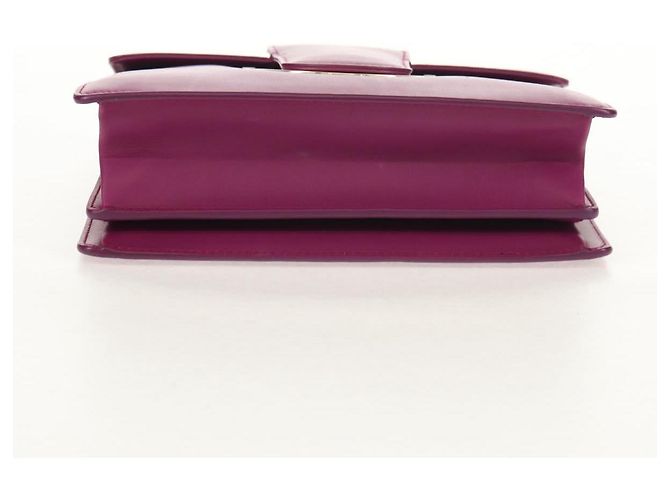 Borsa a spalla a catena Salvatore Ferragamo in pelle viola e oro Auth 152688V D'oro Porpora - vista 5
